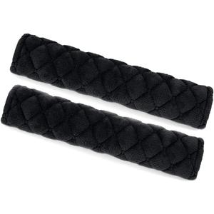 surpassme Car Seat Belt Pads Cover, 2 Pack Seat Belt Shoulder Strap Covers Protector to Release Stress to Your Neck and Shoulder for a Safety Driving (Black) (2pcs-10.43 inches)
