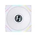 Lian Li UNI Fan TL LCD 120 Reverse Blade ARGB Fan -FDB Bearing- Daisy-Chain Style - Dual Zone Lighting Effects- White- Single Pack - Without Controller - (12RTLLCD1W.US)