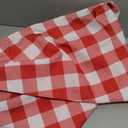Waterproof Checkered Tablecloth Fabric - Rectangle 58x84 Inch Classic Gingham Buffalo Plaid Table Cloth for Indoor/Outdoor Use - Washable Table Cover for Kitchen, BBQs, and Parties