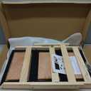 Dog Stairs/Ramp for Bed, Wooden 2-in-1 Foldable Pet Stairs & Ramp, Portable Dog Ladder Up to 180 Pound for Elderly/Short-Legged Dogs, 3 Steps for Beds, Couch, Cars