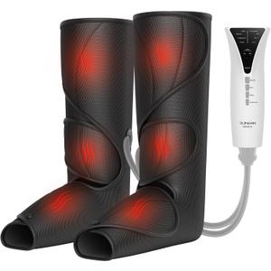 QUINEAR Leg Massager with Heat and Air Compression,Foot and Calf Massager for Circulation and Pain,Compression Boots with 3modes and 3 Intensities,Gift for Dad Mom(FSA or HSA Eligible)