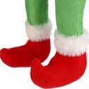 Elf Legs for Christmas Decorations Stuffed Elf Legs Ornament Green Elf Legs Pick Christmas Tree Mantel Wreaths Car Party Decoration