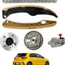 24321-2B620 Timing Chain Kit with VVT Sprockets Compatible with Hyundai Elantra Veloster Accent Sonata Tucson 2012-2021, Kia Rio Soul Forte Optima 2012-2021, 1.6L Turbo G4FJ Engine