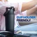 Frost Buddy 32oz Insulated Water Bottle with Straw & Chug Lid | Leak-Proof Stainless Steel | 24-Hours Cold | Sweat-Proof, Cup Holder Friendly | Ideal for Gym, Travel, Sports & Everyday Hydration