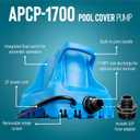 Little Giant APCP-1700 115-Volt, 1/3 HP, 1745 GPH, Automatic, Submersible, Swimming Pool Cover Pump with 25-Ft. Cord, Light Blue, 577301
