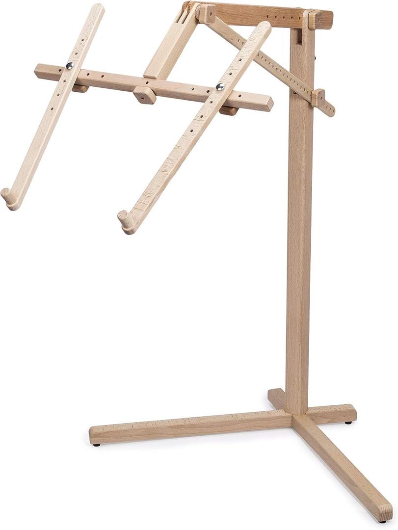 Needlework Floor-Standing Type Stand Made of Natural Organic Beech Wood Tapestry Cross Stitch Embroidery Frame Holder