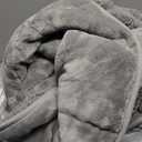 Uttermara Weighted Blanket Queen Size 20lbs 60x80 inches, Cozy Sherpa Weighted Blankets with Soft Plush Fleece, Warm Sherpa Snuggle Thick Heavy Blanket Great for Sleep and Calming, Grey