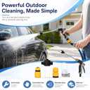 High-Pressure Pressure Washer with 360 Rotation and Three Spray Modes for a Powerful Water Jet,Ideal for Car Washing, Garden Watering, and Patio Cleaning,Compatible with All Types of Garden Hoses
