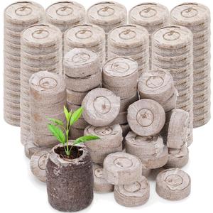 Doter 100pcs Seed Starter Pod Peat Pellets for Seedlings, Garden Plant Seed Starter Kit for Vegetable, Flower, Bonsai Tree