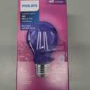 Philips Blue A19 Medium 4W Indoor/Outdoor LED Decorative Party Light Bulb, Pack of 2
