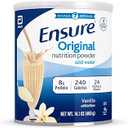 Ensure Original Vanilla Nutrition Powder | Vanilla Protein Powder | Small Meal Replacement Shake Mix | 8g Protein, 24 Vitamins & Minerals | Immune Health | 14.1 oz,6 Pack, BB 1 July 2026