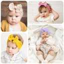 CLLOT Super Stretchy Soft Knot Headbands with Hair Bows Head Wrap Hair Accessories For Newborn Baby Girls Infant Toddlers Kids