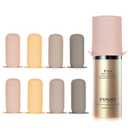 Bottle Covers for Travel, Leak Proofing, Travel Size Container Silicone toiletry sleeves, Leak Locks Travel Accessories for Shampoo Wash Body Bottles and other beauty and personal care(8pcs) (8Pack, Apricot)