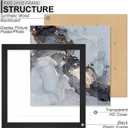 Fxojyvo 20x20 Frame Set of 6, Black Picture Frame for 20 x 20 Square Picture Poster Photo, Light Weight and High Transparent 20 by 20 Frame for Wall - 6 Pack/Black/20 x20