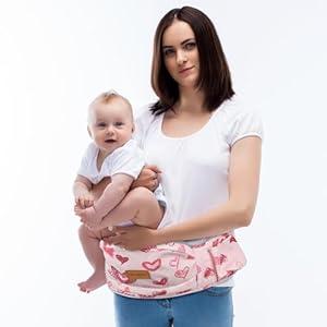 YooxArmor Baby Hip Carrier, Hip Carrier for Baby with Adjustable Waistband Support, Baby Carrier with Hip Seat for Newborn to Toddler Up to 33 Lbs, Baby Holder Carrier with Various Pockets for Dad Mom
