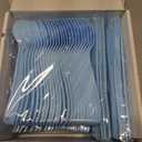 150 Pack Blue Plastic Silverware, Light Blue Plastic Utensils Heavy Duty, 50 Forks, 50 Knives, 50 Spoons for Birthday Wedding Baby Shower Boy