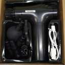 AYURA Massage Gun Deep Tissue, Muscle Massager Gun for Pain Relief, Percussion Massage Gun with 30 Speeds & 6 Heads, Portable Handheld Back Massage Gun for Athlets Men Women (Black)