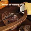 RAPSAKEMOH Bread Knife for Homemade Bread sourdough,Bread slicer for Homemade Bread, Sourdough bread knife, Baguettes and More Cuts Thin,Bow Design Easy to Cutting Even Slices