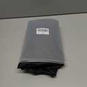 Outdoor Fire Pit Cover Round for In-Ground Fire Pits 46-51 Inch, 600D Waterproof Weather-Resistant Polyester Cover for Built-In Stone Fire Pits All-season Protection, Black