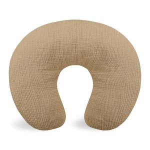 Hooyax Muslin Nursing Pillow Covers Only, Soft and Breathable Nursing Covers for Breastfeeding Pillows, Adorable Infant Feeding Pillow slipcover for Baby Boy and Girls (Brown)