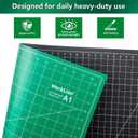 WORKLION Self Healing Cutting Mat: 24 x 36 inch Large Double Sided 5-Layer Gridded PVC Cut Mat for Sewing & Quilting & Scrapbooking & Arts and Crafts Projects (Green/Black)