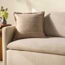 Loloi Chris Loves Julia Howie Collection PCJ0023 Natural 18'' x 18'' Cover Only Pillow