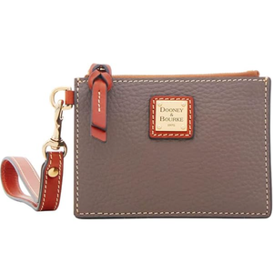Dooney & Bourke Handbag, Pebble Grain Zip Top Card Case Wristlet