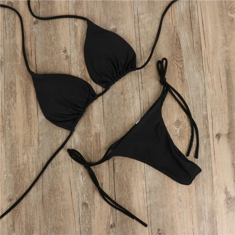 Two Piece Bikini Size, Large, Color Black