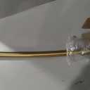 Moen Brushed Gold 60-Inch to 72-Inch Adjustable Permanent Mount Curved Shower Curtain Rod, CSR2164BG