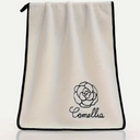 1 Creative Camellia Embroidery Towel, Thick, Soft, Absorbent, Non Shedding and Non Fading, a Must-Have for Families