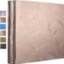 Vienrose Photo Album 4x6 600 Pockets Large Photo Book PU Leather Cover for Wedding Album Baby Graduation (Champagne Gold)
