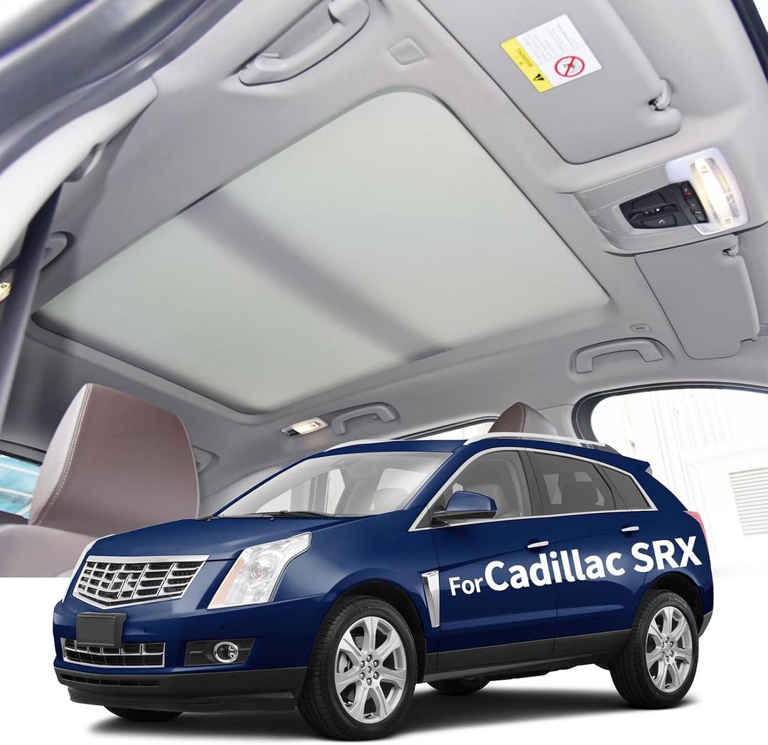Panoramic Sunroof Sunshade Shade Curtain Cover fit for Cadillac SRX 2010 2011 2012 2013 2014 2015,25964410 (Beige)