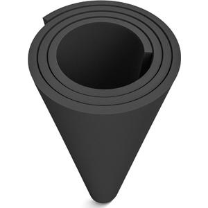 MEARCOOH EVA Foam Cosplay Black 12mm Thick (1mm to 20mm) Large 35.5" x 59" Sheet Premium High Density 86 kg/m3 for Cosplay, Crafts Projects
