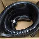 Sealproof Kinkproof 1-1/4 Dia Pond Tubing, Waterfall Pump & Aquarium Hose, 1-1/4-Inch ID, 20 FT, Black, Corrugated, Made in USA