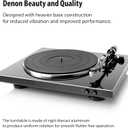 Denon DP-300F Fully Automatic Analog Turntable & Vinyl Record Player with Built-in Phono Equalizer | Turntables for Vinyl Records | Unique Tonearm Design | Hologram Vibration Analysis | Slim Design