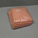 Amazon Basics Breathable, Wrinkle Free Lightweight Microfiber 4-Piece Bed Sheet Set with 14-Inch Deep Pockets, Includes Comfortable Pillowcases, Queen, Peachy Coral, Solid