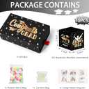 WenmthG 2026 Graduation Surprise Gift Box Explosion for Money - 10 Pcs Grad Pop Out Folding Bounce Money Gift Box with Confetti - Cash Gift Idea for Grad - Graduation Money Bank Party Supply (Black Gold)
