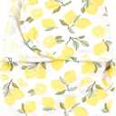 Hudson Baby Unisex Baby Plush Faux Fur Swaddle Wrap, Lemon, 0-3 Months