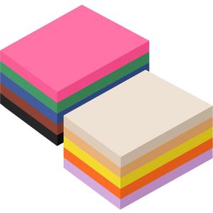 Sherr 1000 Sheets Construction Paper Bulk Colored Cardstock A4 9" x 12" Heavyweight Craft Printer Assorted Paper for Adult Bulk School Office Supplies Art(Bright Color)