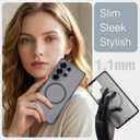 Nillkin for Samsung Galaxy S26 Ultra Magnetic Case, [Compatible with MagSafe] Mil-Grade Shockproof Protective Bumper Hard Cover Slim Phone Case for Galaxy S26 Ultra Cases Clear Black