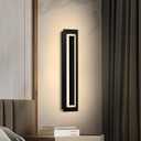 Wall Sconce Indoor, Modern Wall Light Fixtures 24", 23W Dimmable LED Wall Lighting for Living Room Bedroom Hallway Corridor, 3000K Black