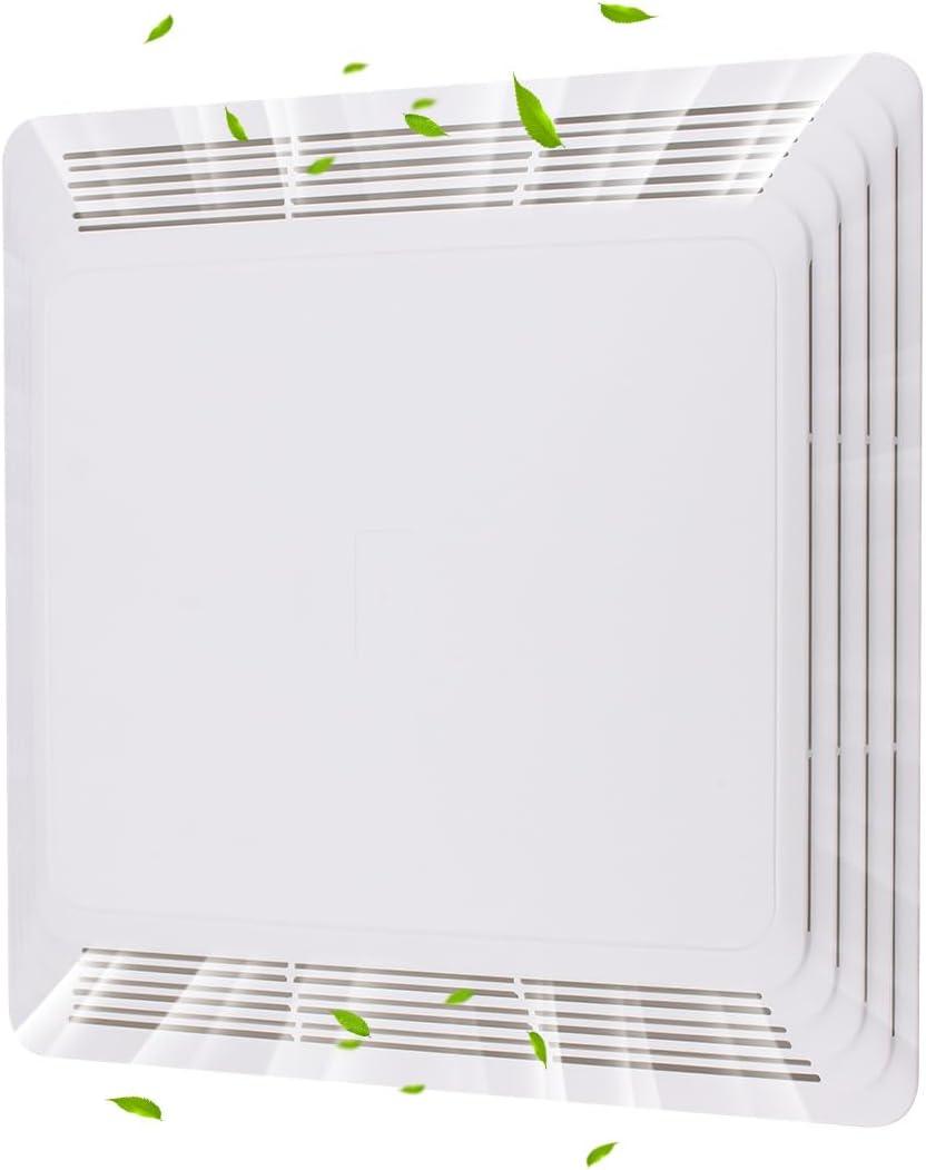 S97013576 Bathroom Fan Cover Compatible with Br-oan 676 684 684NT 2684F 576 Nu-Tone Exhaust Fan Cover, 10.5 x 11 inch Bathroom Vent Cover with Springs Plastic White