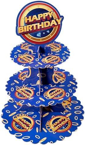 2 Pack 3-Layer Cupcake Stand Set,Anime Birthday Party Supplies,Premium Cupcake Holder,Creative Tiered Serving Tray,Cupcake Tower Display Plate Ideal for Wedding Birthday Party Baby Shower Celebration(2pcs) 2 Pack 3-Layer Cupcake Stand Set,Anime Birthday Party Supplies,Premium Cupcake Holder,Creative Tiered Serving Tray,Cupcake Tower Display Plate Ideal for Wedding Birthday Party Baby Shower Celebration(2pcs)
