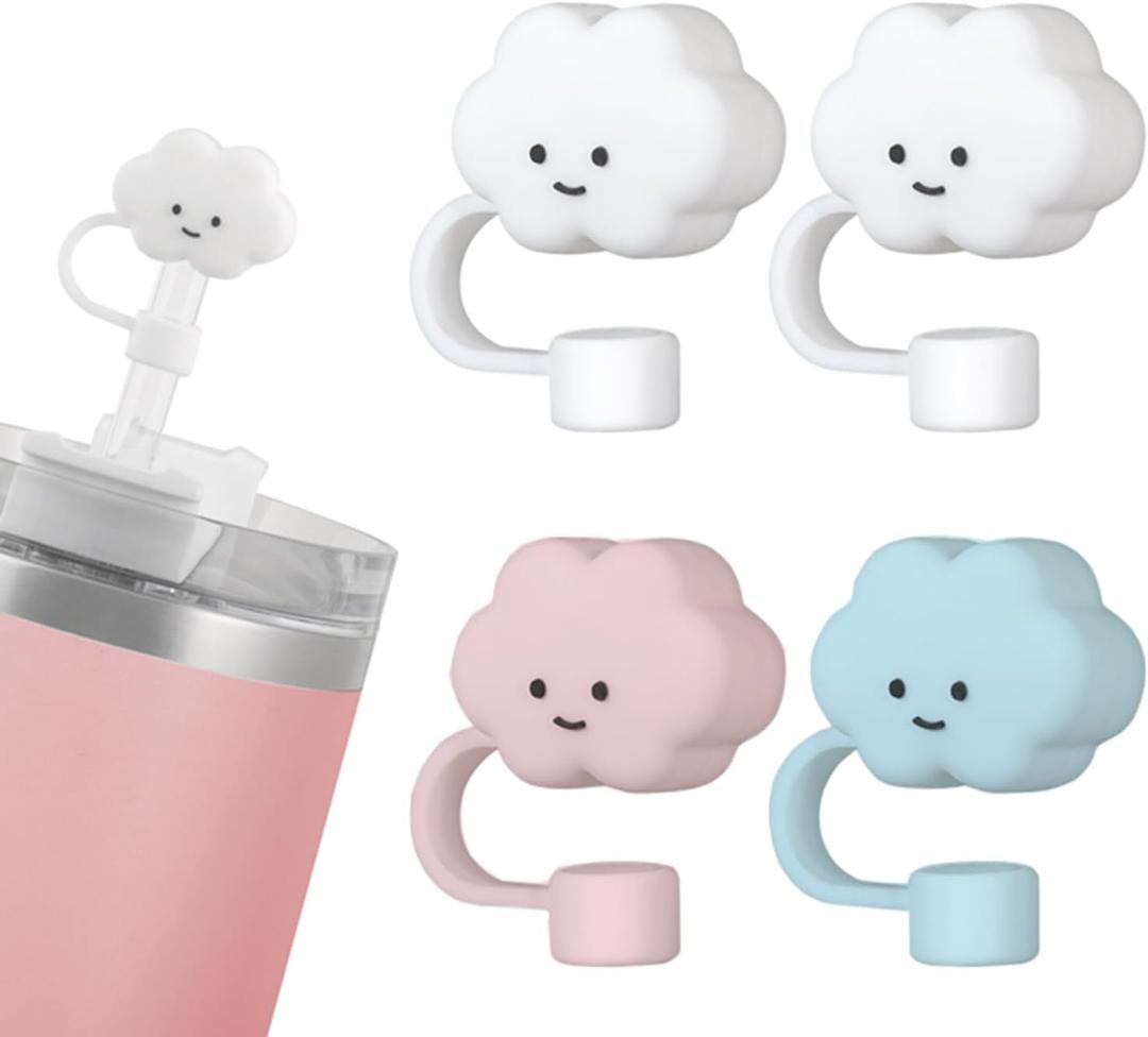 MLKSI Straws cover for Stanley Tumbler, 4 Pack Straw Cover for Stanley Cup Accessories, 4 Pcs Straws Cap for Stanley 40 oz 30oz Tumbler with Handle MLKSI Straws cover for Stanley Tumbler, 4 Pack Straw Cover for Stanley Cup Accessories, 4 Pcs Straws Cap for Stanley 40 oz 30oz Tumbler with Handle