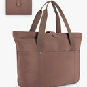 BAGSMART Tote Bag for Women, Foldable Tote Bag With Zipper Travel Large Shoulder Bag Handbag