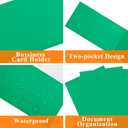25Pcs Green Folders with Pockets,2 Pocket Folders Bulk,Holds 100 Sheets (50 per Pocket),Assorted Colors,Office Or School