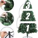 BHD BEAUTY 7.5FT Artificial Christmas Pine Tree with 1800 Tips, Green, PVC Material, Easy Assembly, Sturdy Metal Stand, Perfect for Indoor and Outdoor Decor