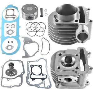61mm Big Bore Cylinder Kit Upgrade GY6 150cc Engine to 170cc-180cc for 152QMI 157QMJ Engine Jog50-100 CN/CF250 moto other Chinese Scooter Moped ATV Go Kart Quad