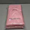QIKSION Pink Plastic Table Cloth Disposable 12 Pack, 54 x 108 Inch Tablecloths for Valentines, Easter, Mothers Day Decorations, Baby Shower Birthday Party, Rectangle Table Cover