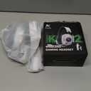 Wireless Gaming Headset with Noise Canceling Microphone for PC, PS5, PS4, Switch, Mac, 2.4 GHz Wireless & Bluetooth 5.4 Gaming Headphones, Cool RGB Lighting, 50Hr Battery, 50mm Drivers(White Black)